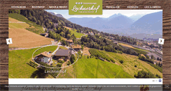 Desktop Screenshot of lechnerhof-schenna.com