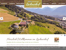 Tablet Screenshot of lechnerhof-schenna.com